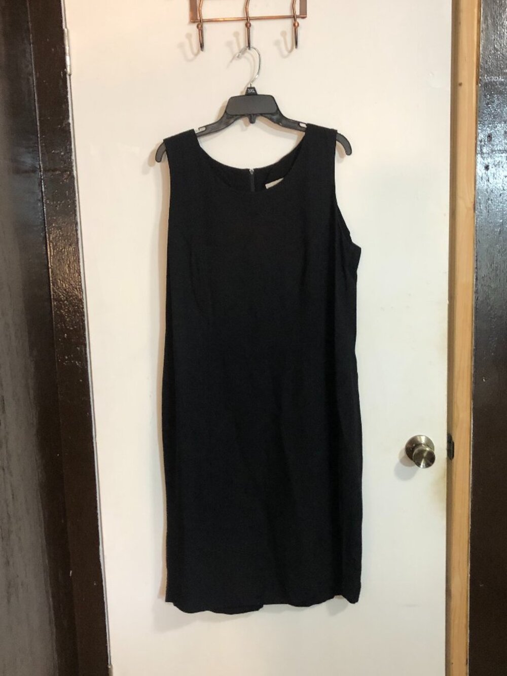 Dressbarn Women Sleeveless Black Dress, Size XL